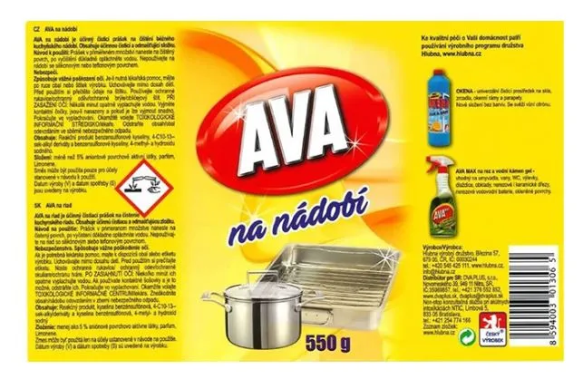AVA čistící písek 550g - nádobí